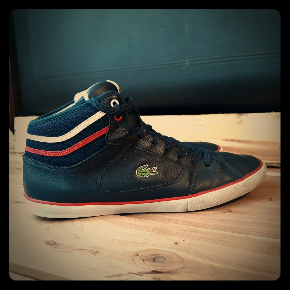 Vintage Lacoste mens 11.5 high top sneakers